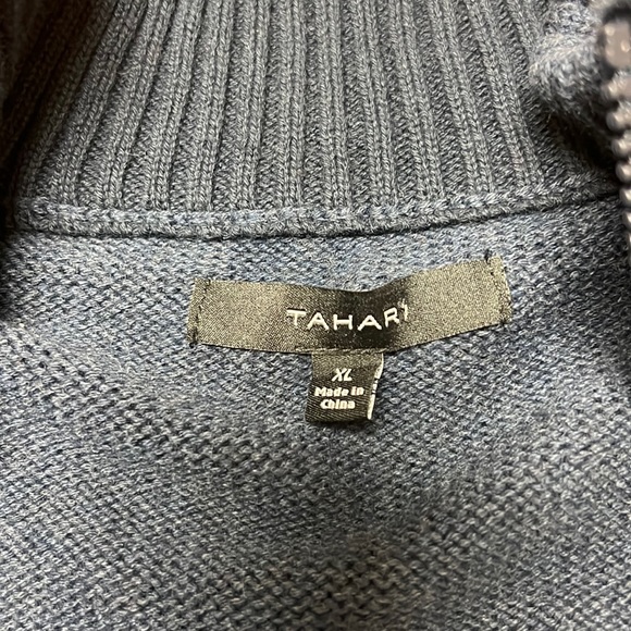 Tahari Indigo Heather sweater, size extra large, NWT - Picture 9 of 13
